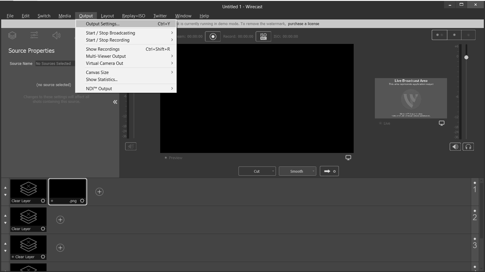 Рекомендуемые настройки в Wirecast modules-configuration