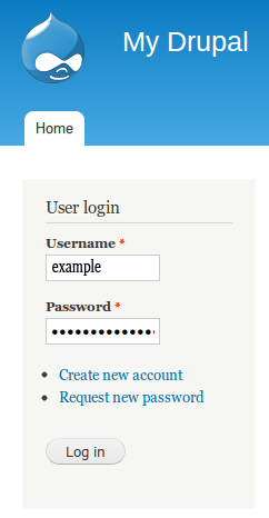 Вход в административную панель Drupal installing_the_module