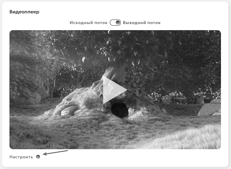 Настройки плеера